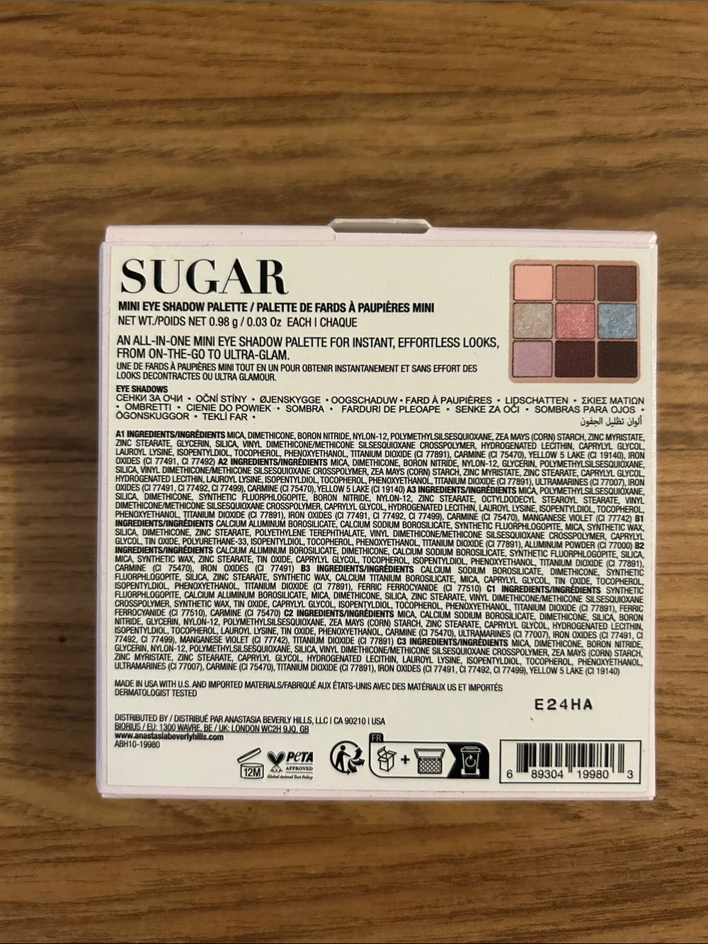 Anastasia Beverly Hills Sugar Eyeshadow Palette - New Unopened Box